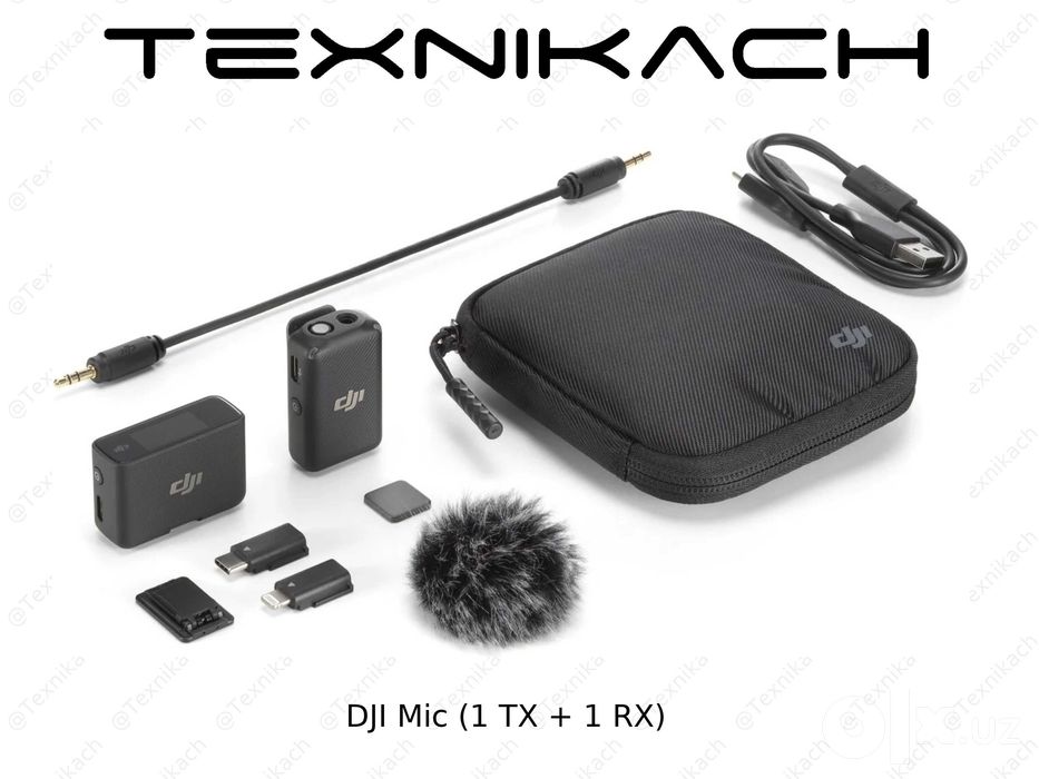 DJI Mic Mini (1 TX + 1 RX) • Yetkazib berish • Tekshirib to‘lash