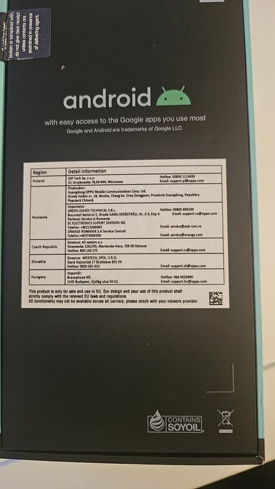 Oppo Reno7 Lite Cosmic Black(nu samsung)