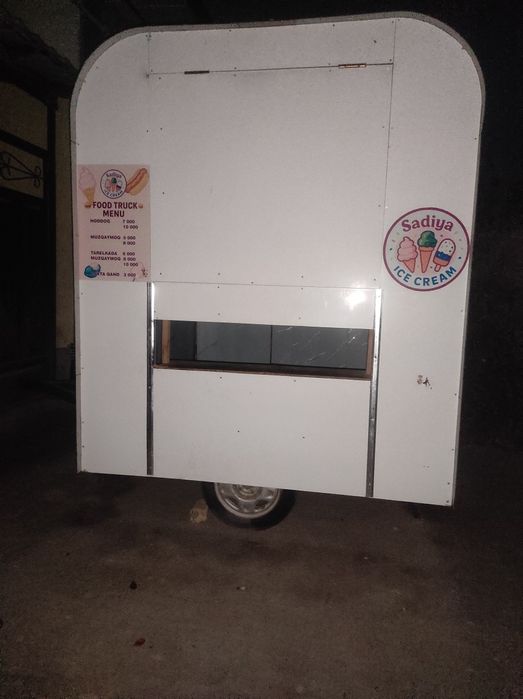 Ko‘chma tirkamali do‘kon (Food Trailer) – Muzqaymoq, Fast Food uchun