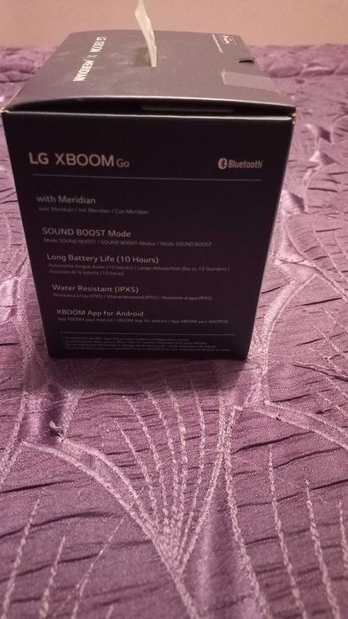 Преносима тонколона lg xboom go pl2w with meridian