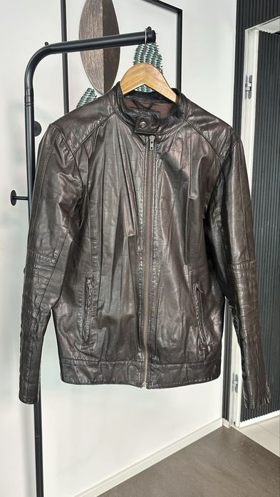 Кожено яке jack & jones 100% естеввна кожа