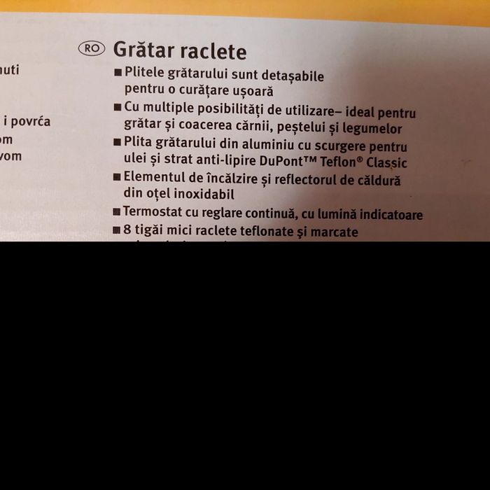 Raclette grill electric