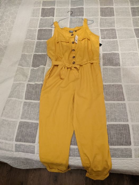 Льняной комбинезон