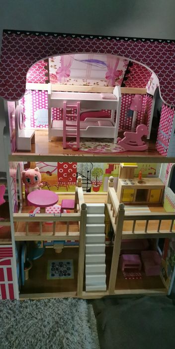 Căsuța păpuși 3 etaje lemn