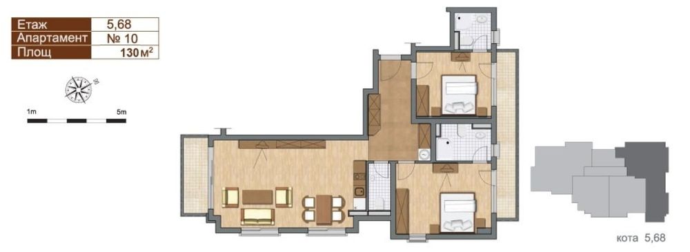 Продава се Тристаен апартамент в Царево - 130 кв.м за 765 €/кв.м - Снимка #11