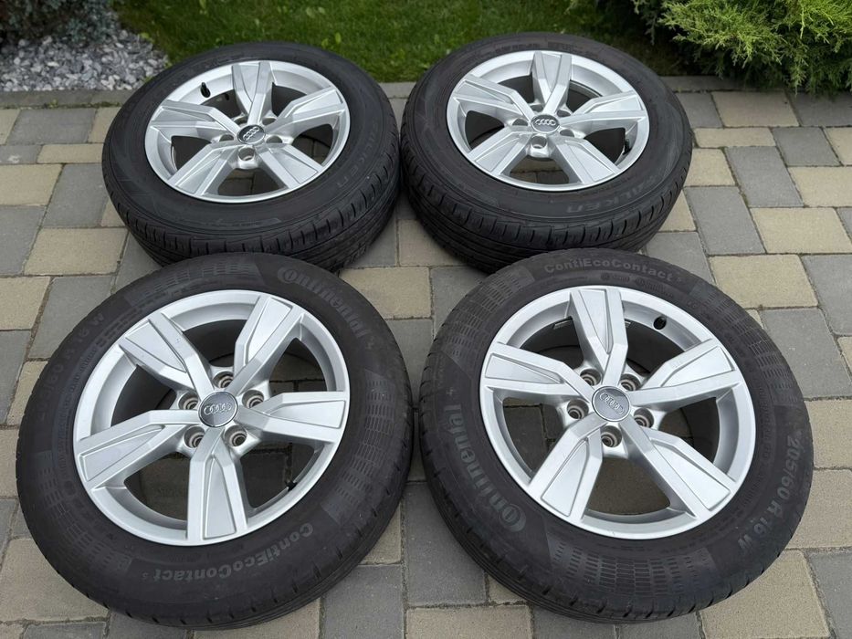 Jante Audi A4 B9 S-Line roti 16 5x112 anvelope 205 60 16 A4 B8 S-Line Audi A6 C6 Quattro jante 16 5x112
