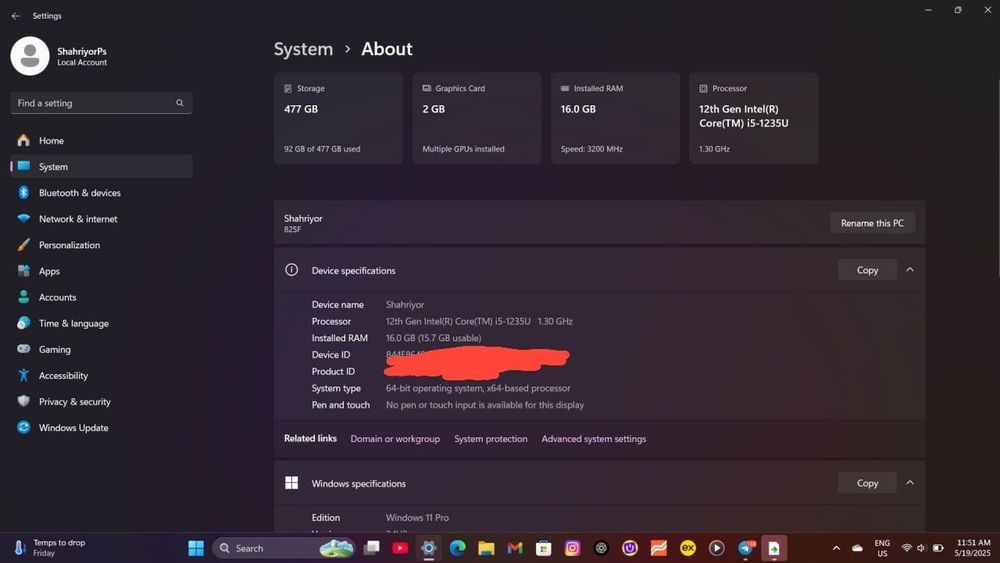 Lenovo Noutubk (laptop)