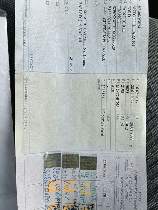 Ford tranzit 2.2 euro5