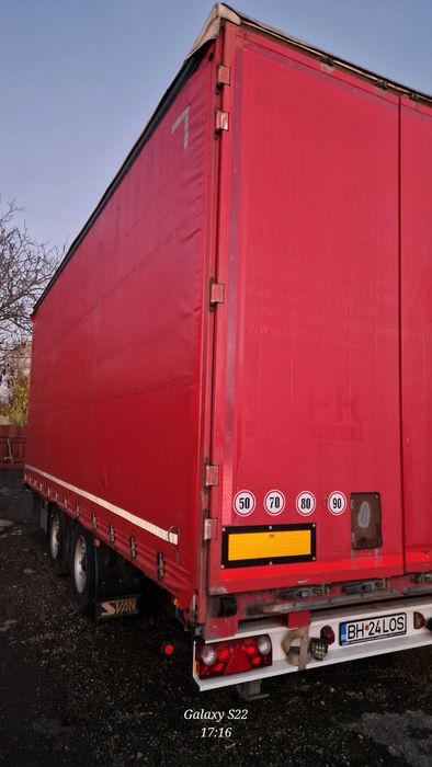 Remorca camion tandem cu prelata