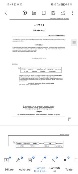 Teste psihologice ANP MAI 2025 școală militara Târgu ocna