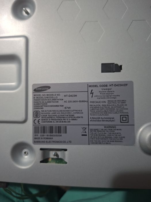 Home cinema samsung ht-d423h / zf