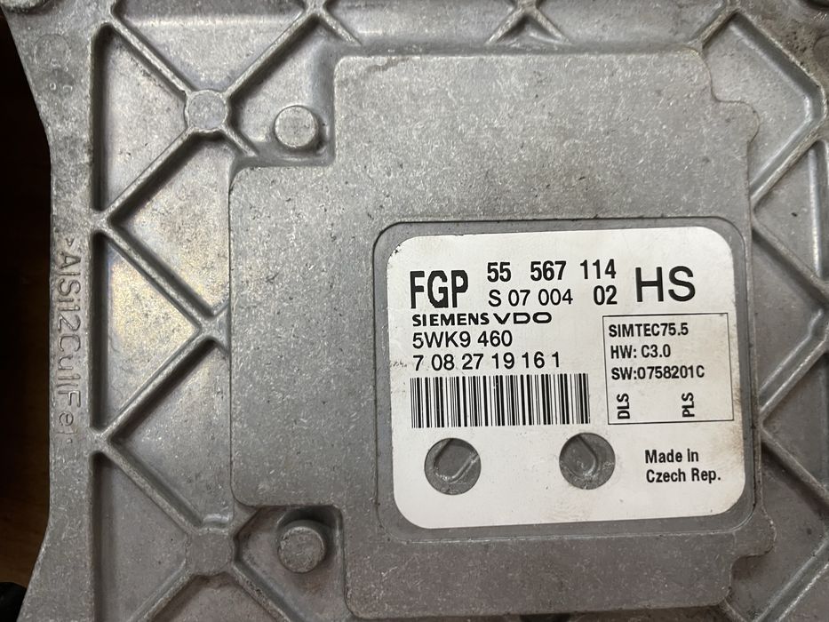 Ecu  компютър  комплект запалване Opel Astra H