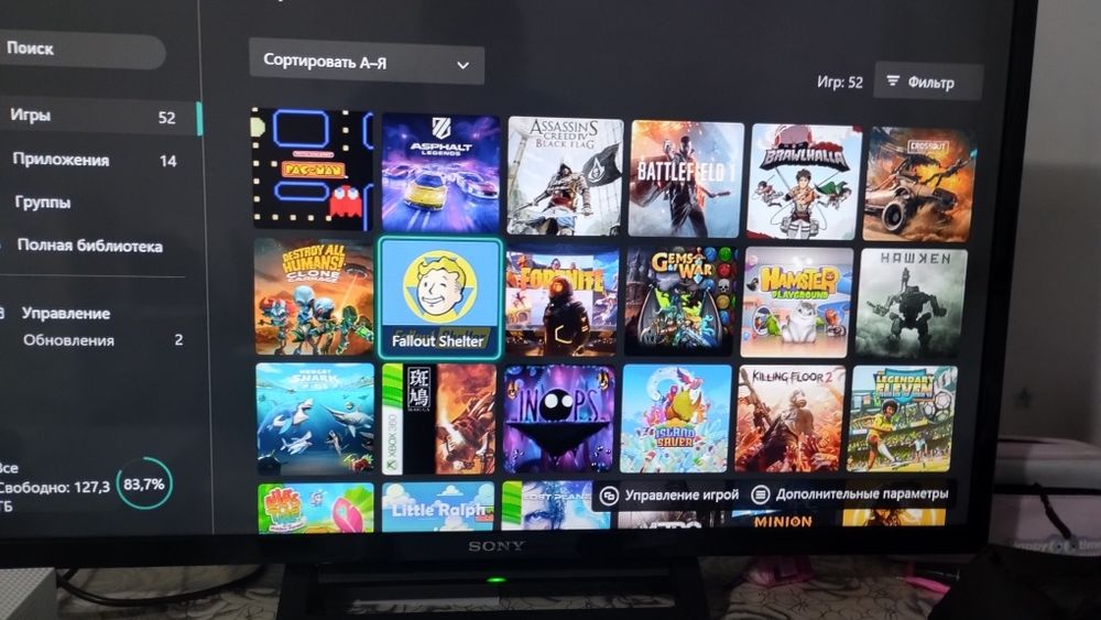 Продам х бокс 1трб.с играми.