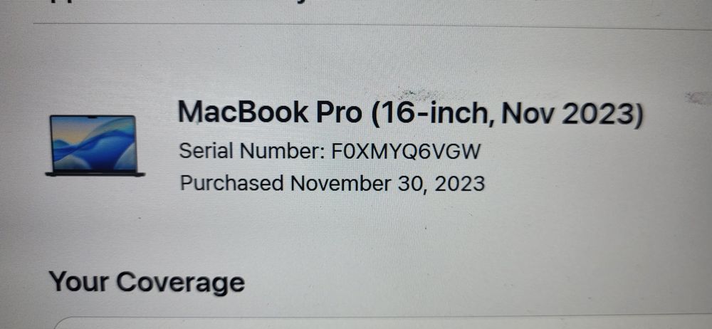 Apple MacBook Pro 16"(2023)