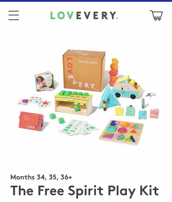 Seturi Lovevery din lemn 2-4 ani