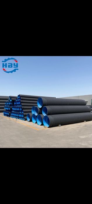 Гофра труба канализационная пластиковый полиэтиленовая трубы ПНД ПВХ