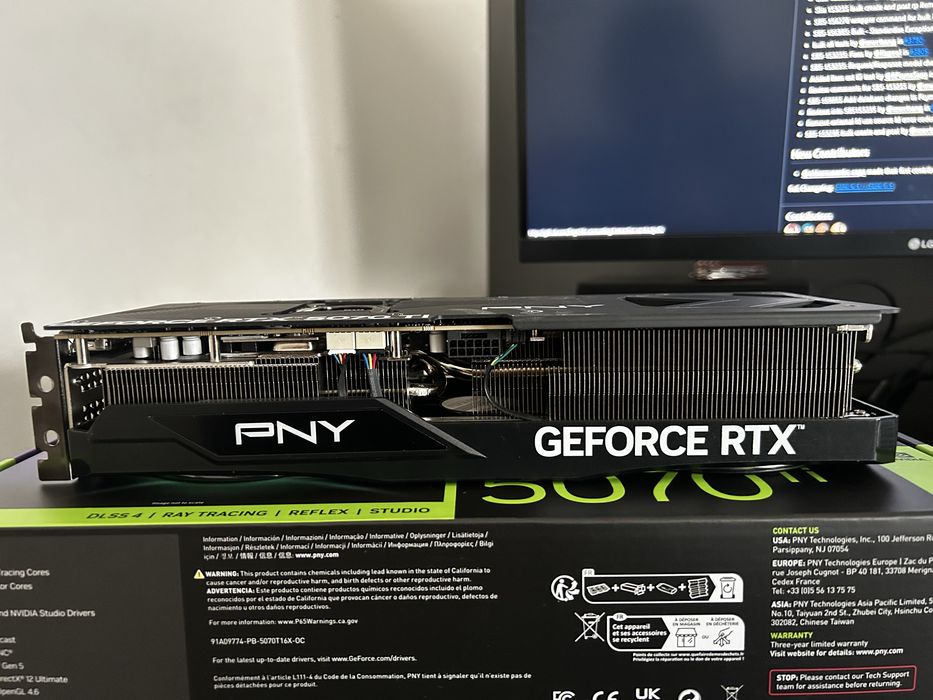 NVIDIA Geforce  Rtx PNY 5070 Ti Argb OC - 16GB