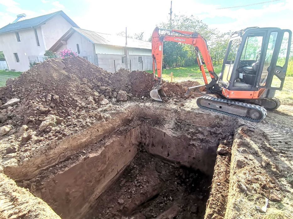 Excavari Fose, Beciuri, Fundați, Șanțuri cu mini excavator, Buldo
