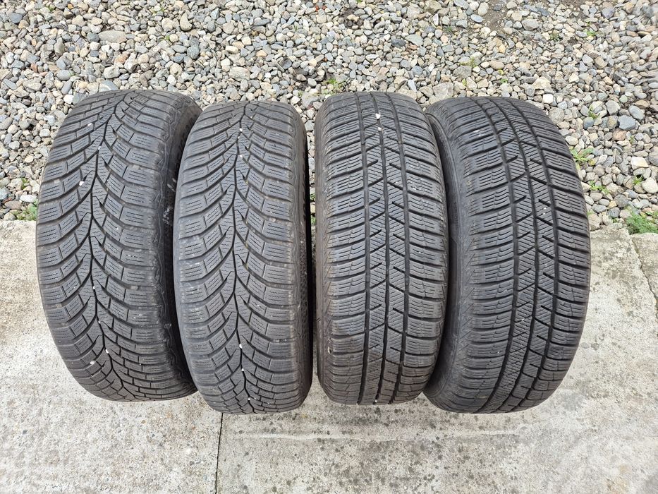 Jante R15 5x114,3 cu anvelope iarna 195/65R15 foarte bune