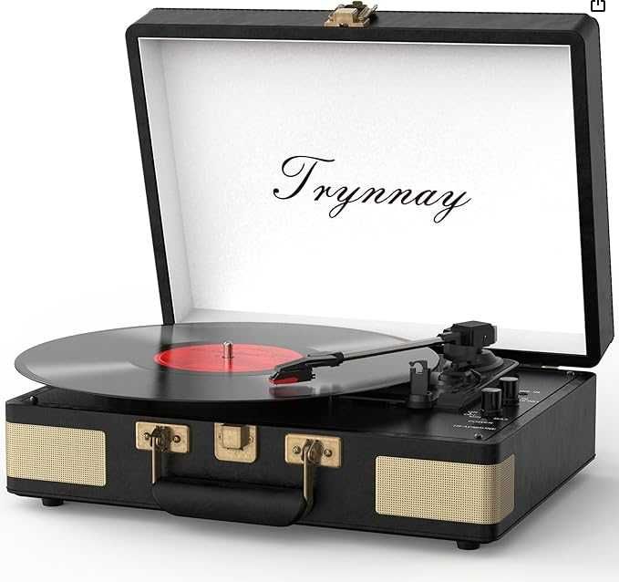 Грамофон Trynnay R610 Куфар с Bluetooth & Вградени Говорители