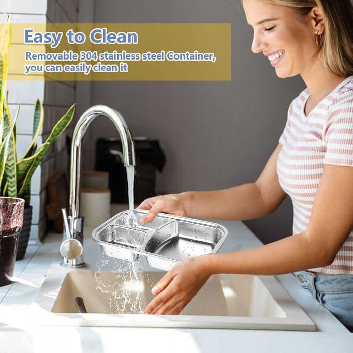 Cutie de pranz electrica 900ml cablu 220V si 12V tacamuri inox incluse