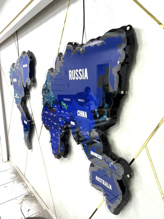 Карта мира настенная  Для дома и офиса