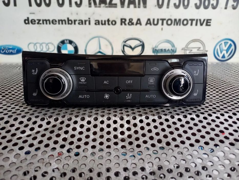 Panou Modul Comenzi Clima Climatronic Dublu Cu Incalzire Si Ventilatie In Scaune Audi A8 4H D4 An 2010-2011-2012-2013-2014-2015-2016-2017 Volan Stanga