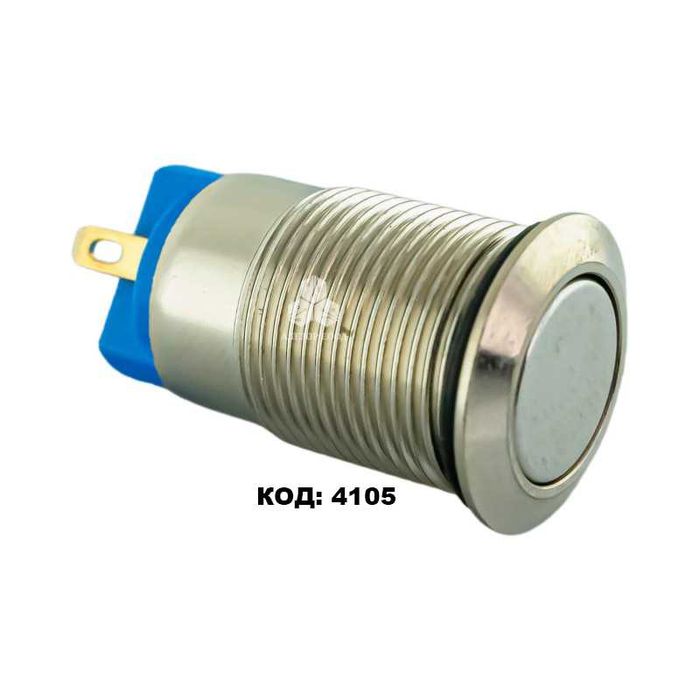 Бутонен превключвател, метал, Off/(On); (On)/Off; (On)/Off 2 позиции