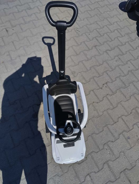 MERCEDES Кола за яздене с дръжка Mercedes-benz G350d бял