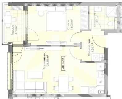 Двустаен апартамент Остромила 592-19413