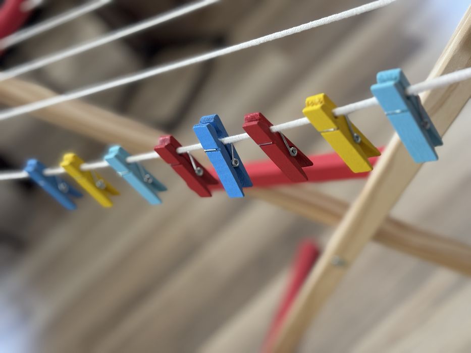 Дървен детски сушилник