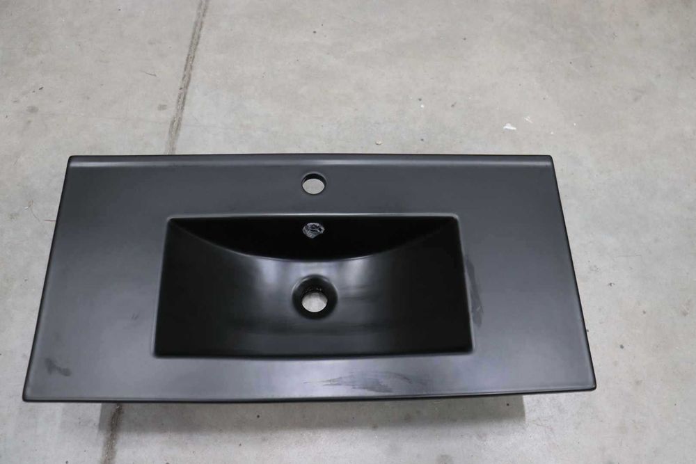 CERASTYLE ELITE 80 BLACK мивка за баня, черен мат