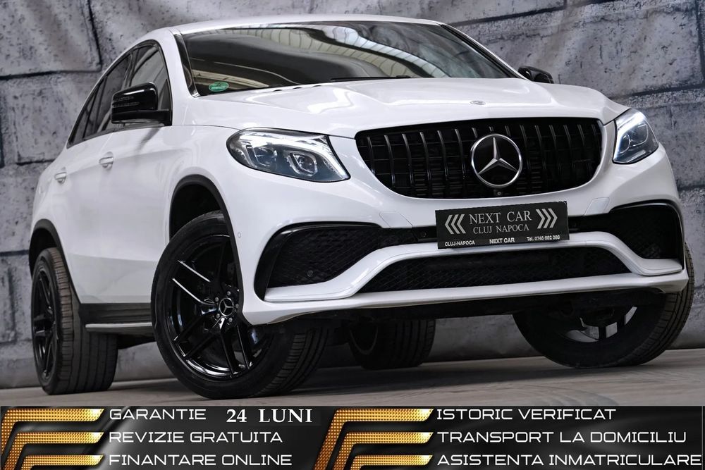 Mercedes-Benz GLE Coupe GARANTIE 24 LUNI*RATE*63 AMG*4x4*Pneumatic*Line+Side+Distronic*Webasto