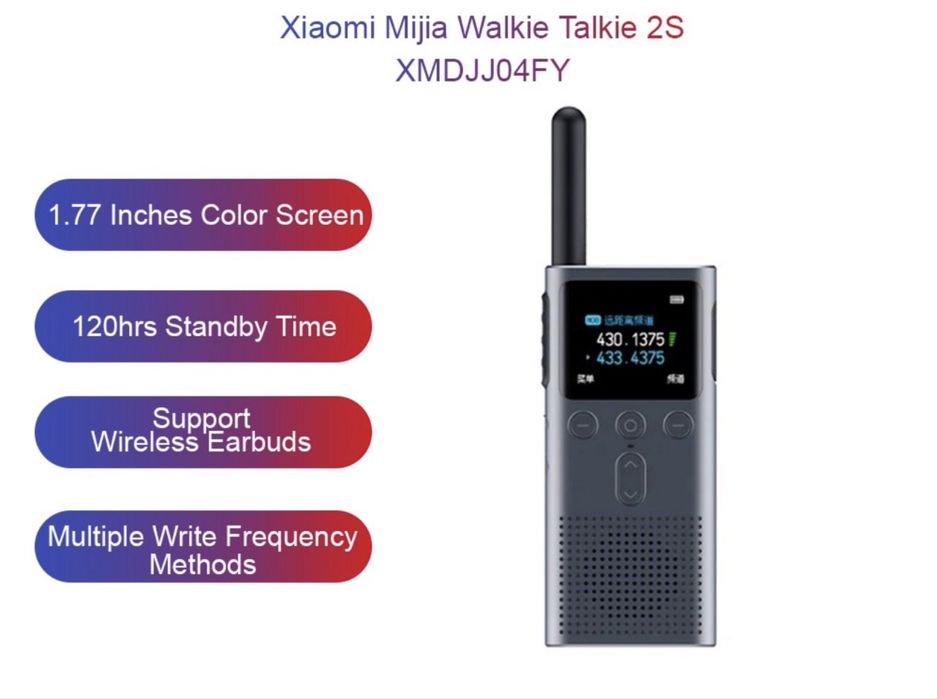 Xiaomi ratsiya 1S/2S walkie talkie 2