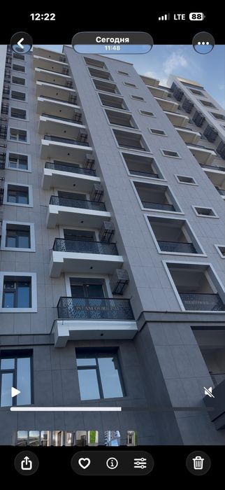 Навои шахар Дом бита Истам курилиш 10 этаж 3 хона + 1 хона кадастрли