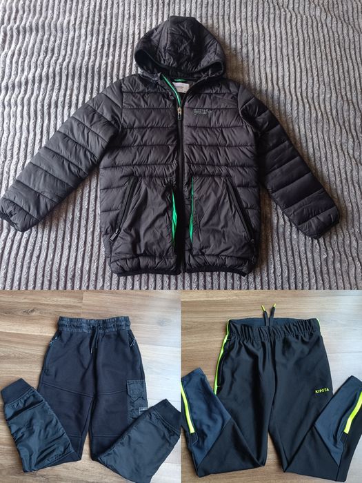 Есенно олекотено черно Яке Reserved,спортни долнища Primark, Decathlon