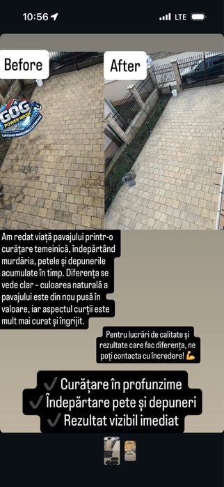 Curatare pavaje fatade si acoperis