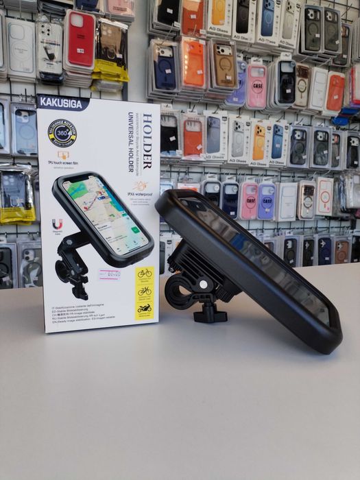 Suport Telefon pentru Bicicleta/Trotineta/Motocicleta/ATV rezistent la ploaie si praf