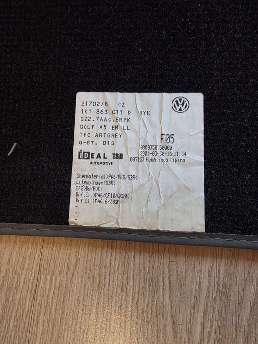 Presuri originale golf 5