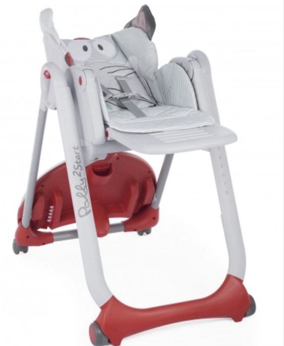 Стульчик для кормления Chicco Pollyzstart elephant