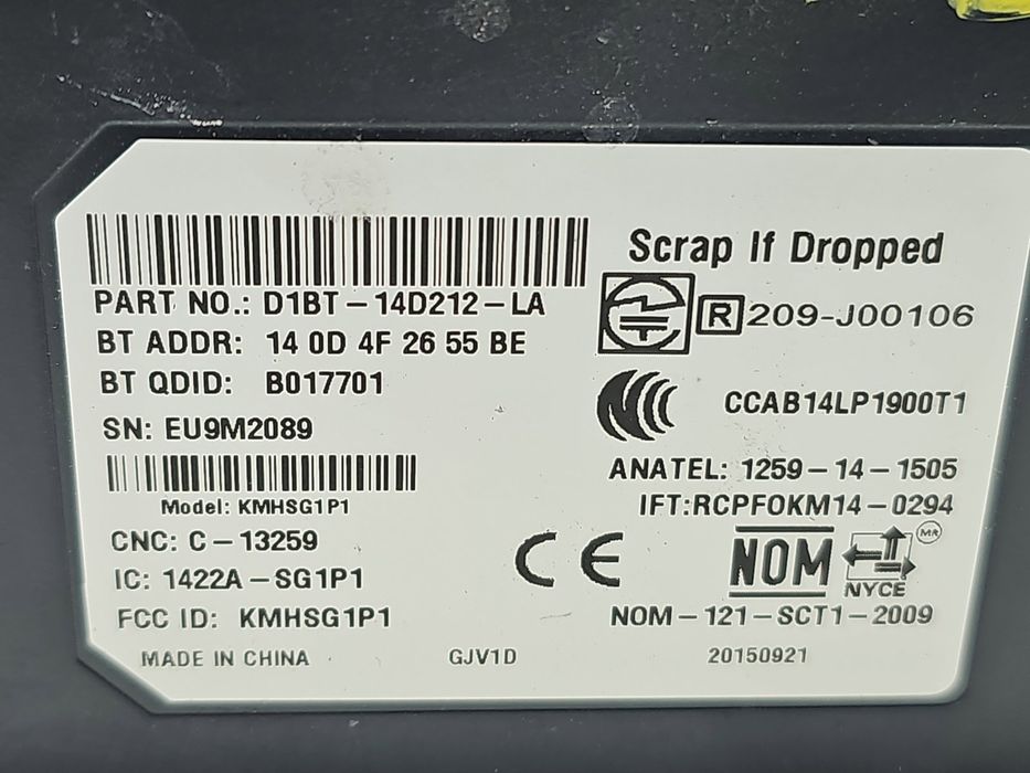 Modul confort Ford B-Max [Fabr 2012-prezent] D1BT-14D212-LA