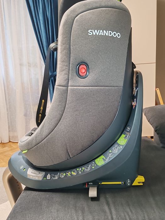 Scaun auto copii Swandoo Marie 3, 360°, protectie laterala, gri, 0-4 y