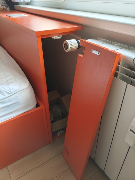 Оранжево легло/спалня + бюро 115×210см