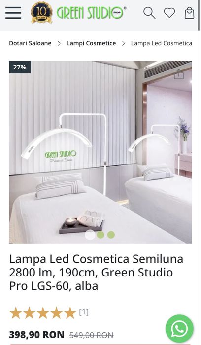 Vand pat si lampa extensii gene