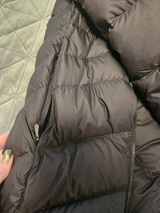 Marmot дълго черно ново яке с 85% патешки пух и 15% пера