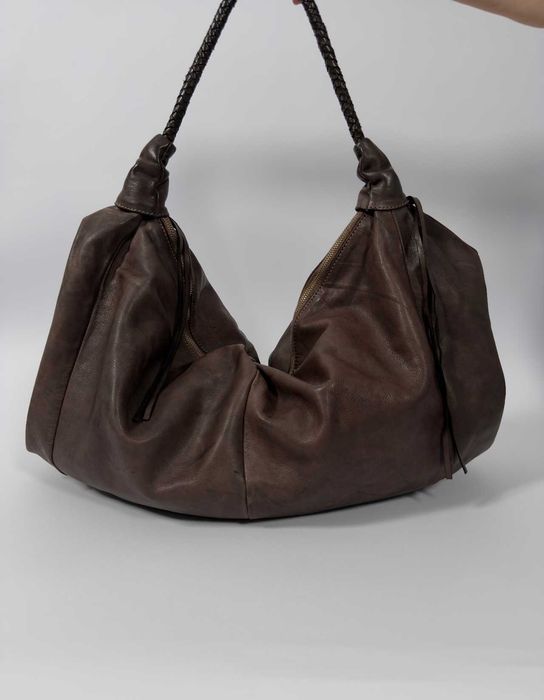 Дамска чанта голяма - естествена телешка кожа - Италия - 100% Leather