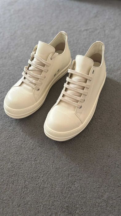 Rick Owens Ramones 44 Milk White low