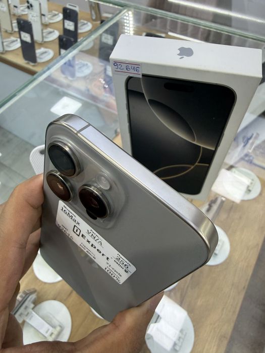 iPhone 16 Pro Max 256gb 100% ideal 91 sikl 3 oy garantiya!