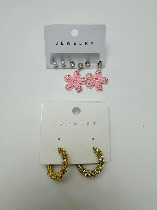 Серьги, цепочки  все по 500тг