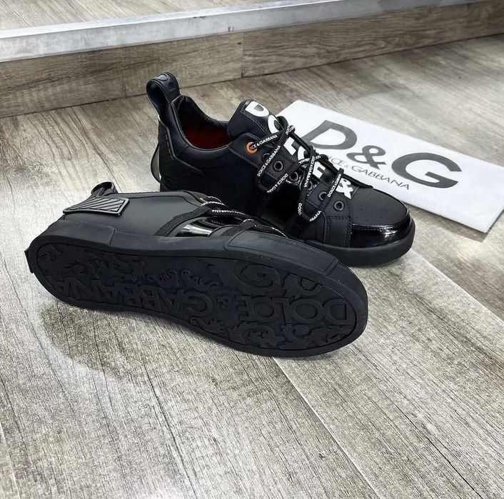->PREȚ NEBUN<- Adidasi~sneakers low-top~pantofi casual-elegant Dolce Gabbana D&G (dustbag inclus/Livrare cu verificare)